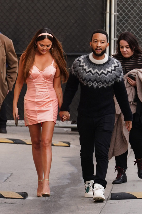 Chrissy Teigen and John Legend at Jimmy Kimmel Live in Hollywood, January 2024 1