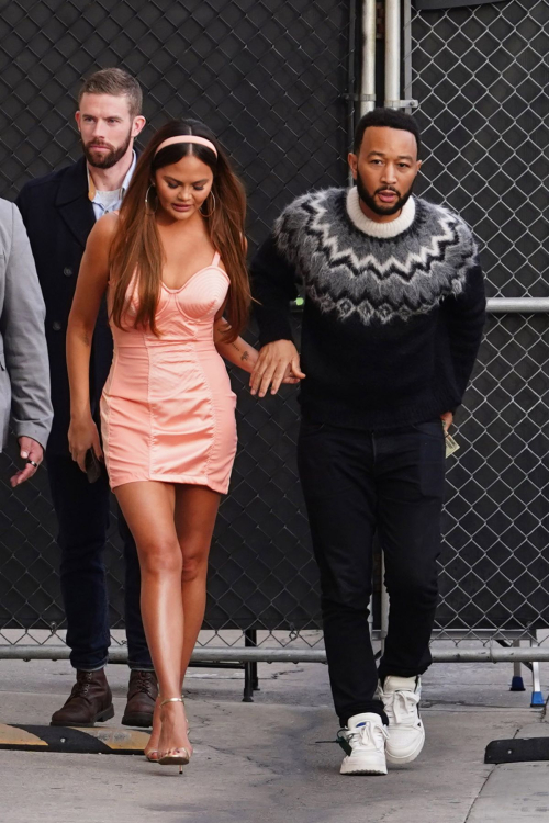 Chrissy Teigen and John Legend at Jimmy Kimmel Live in Hollywood, January 2024 6