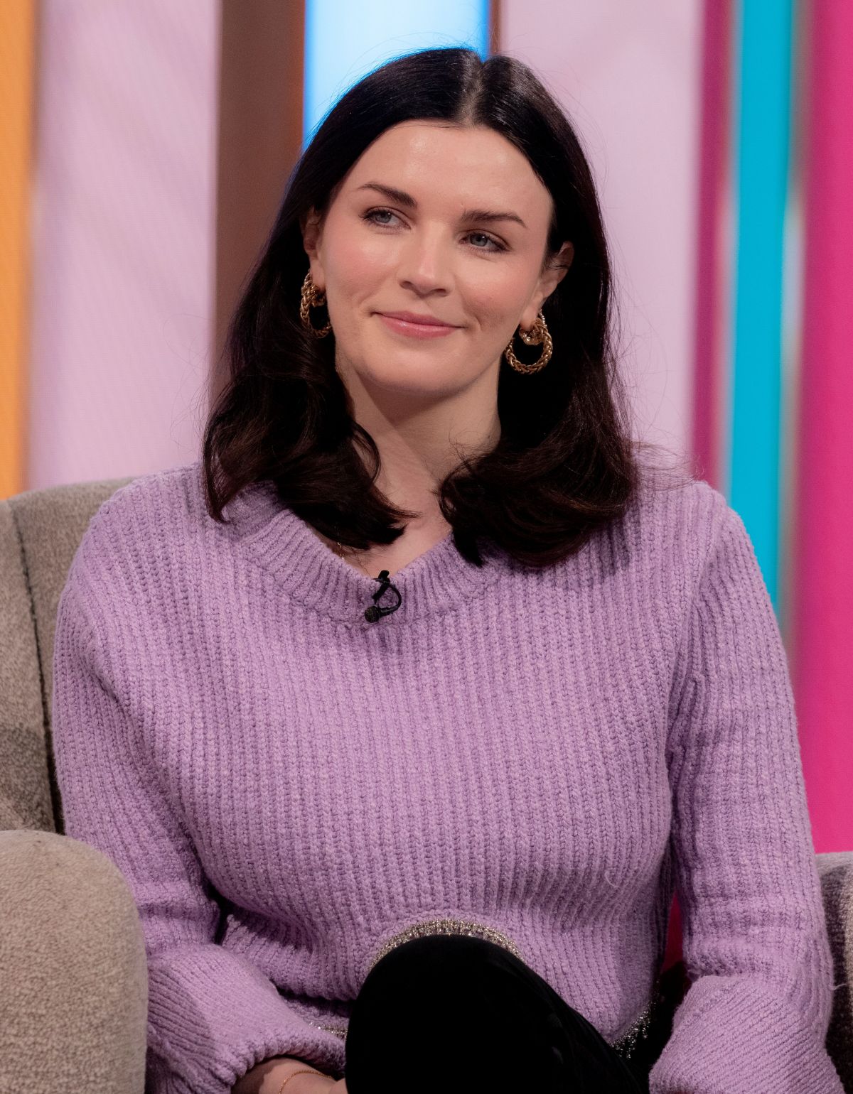 Christina Lampard and Aisling Bea at Lorraine TV Show in London, January 2024