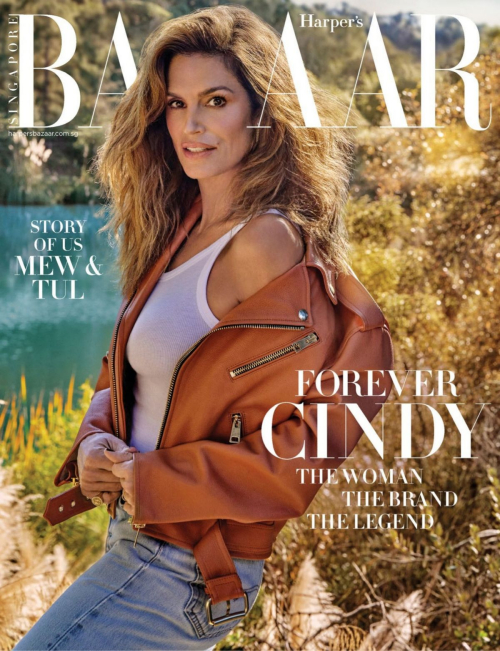 Cindy Crawford in Harper's Bazaar Singapore, January 2024