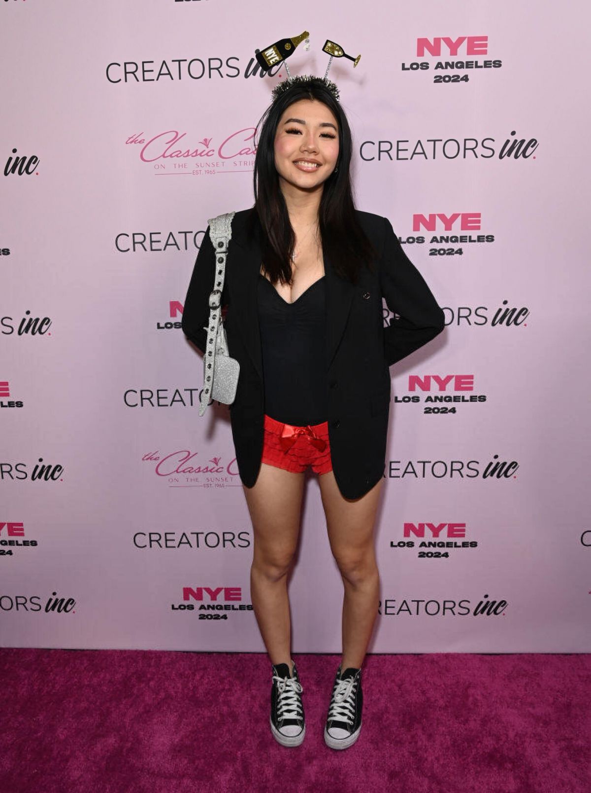 Cindy Zheng at Creators Inc NYE in Los Angeles, December 2023