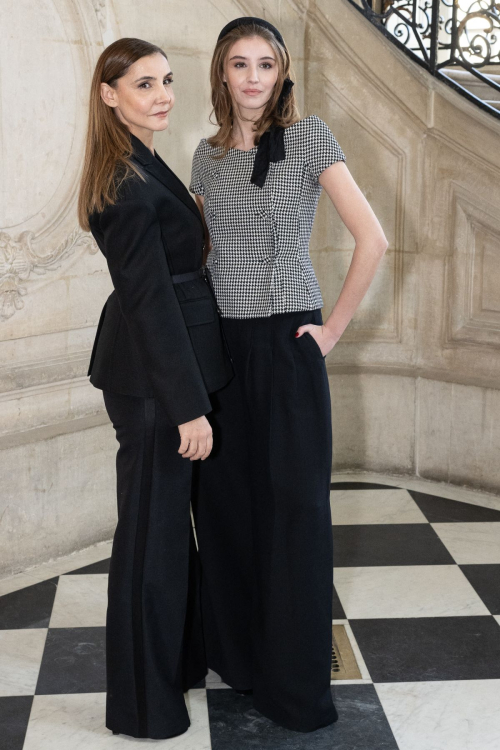 Clotilde Courau and Vittoria De Savoie at Christian Dior Show, January 2024 2