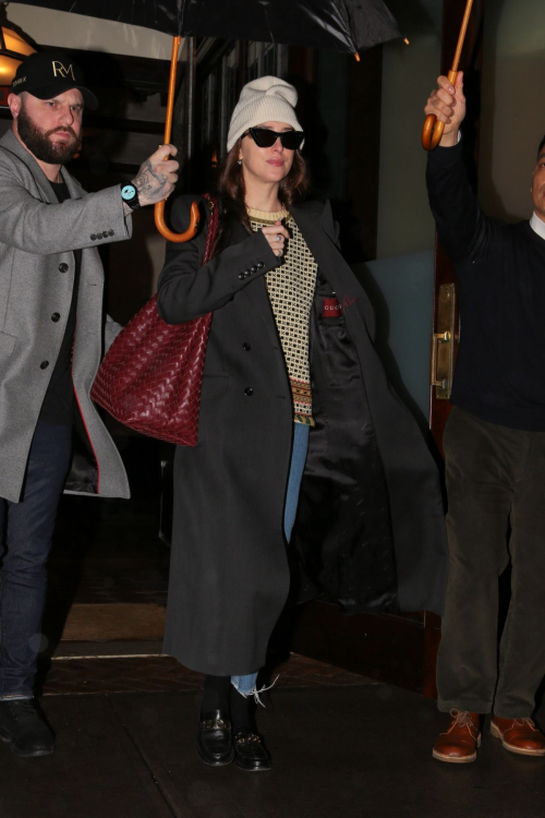 Dakota Johnson Leaves Tribeca Hotel in New York, January 2024 5