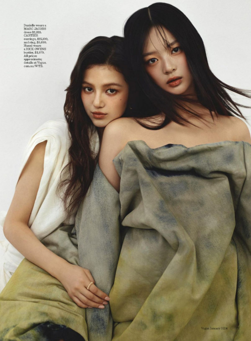 Danielle Marsh and Hanni Pham in Vogue Australia, January 2024 11