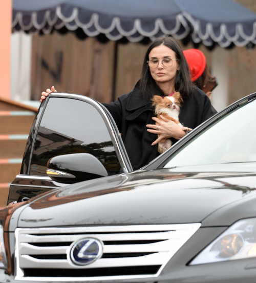 Demi Moore and Family Out in Los Angeles, January 2024