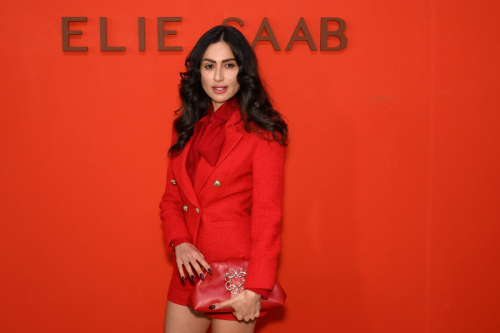 Diala Makki at Elie Saab Spring 2024 Show, Paris Fashion Week, January 2024 1