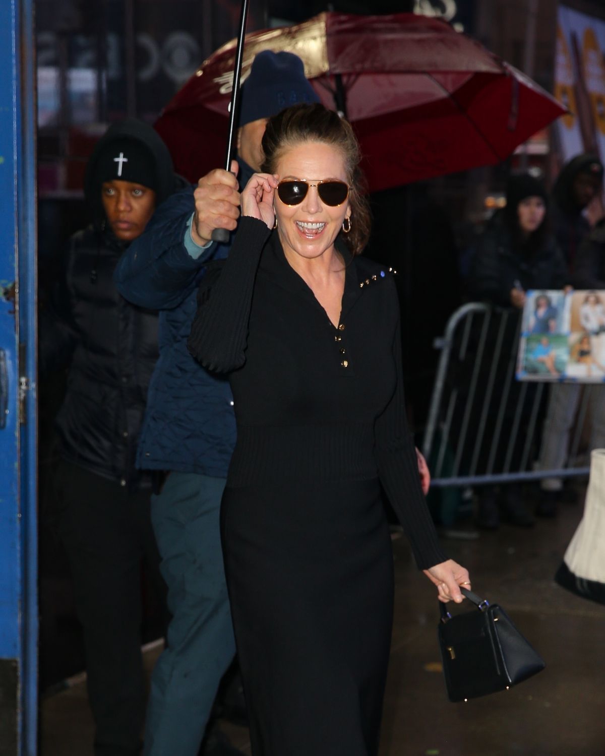 Diane Lane Leaves GMA Studios in New York, January 2024