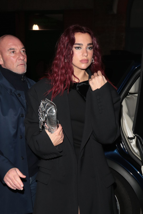 Dua Lipa Arrives at Argylle Premiere Afterparty in London, January 2024