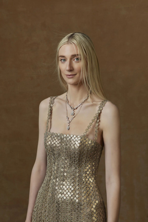 Elizabeth Debicki at Portrait Booth at 81st Golden Globe Awards, January 2024