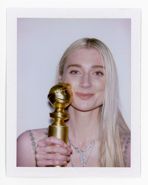 Elizabeth Debicki Polaroids for Vulture at Golden Globes, January 2024