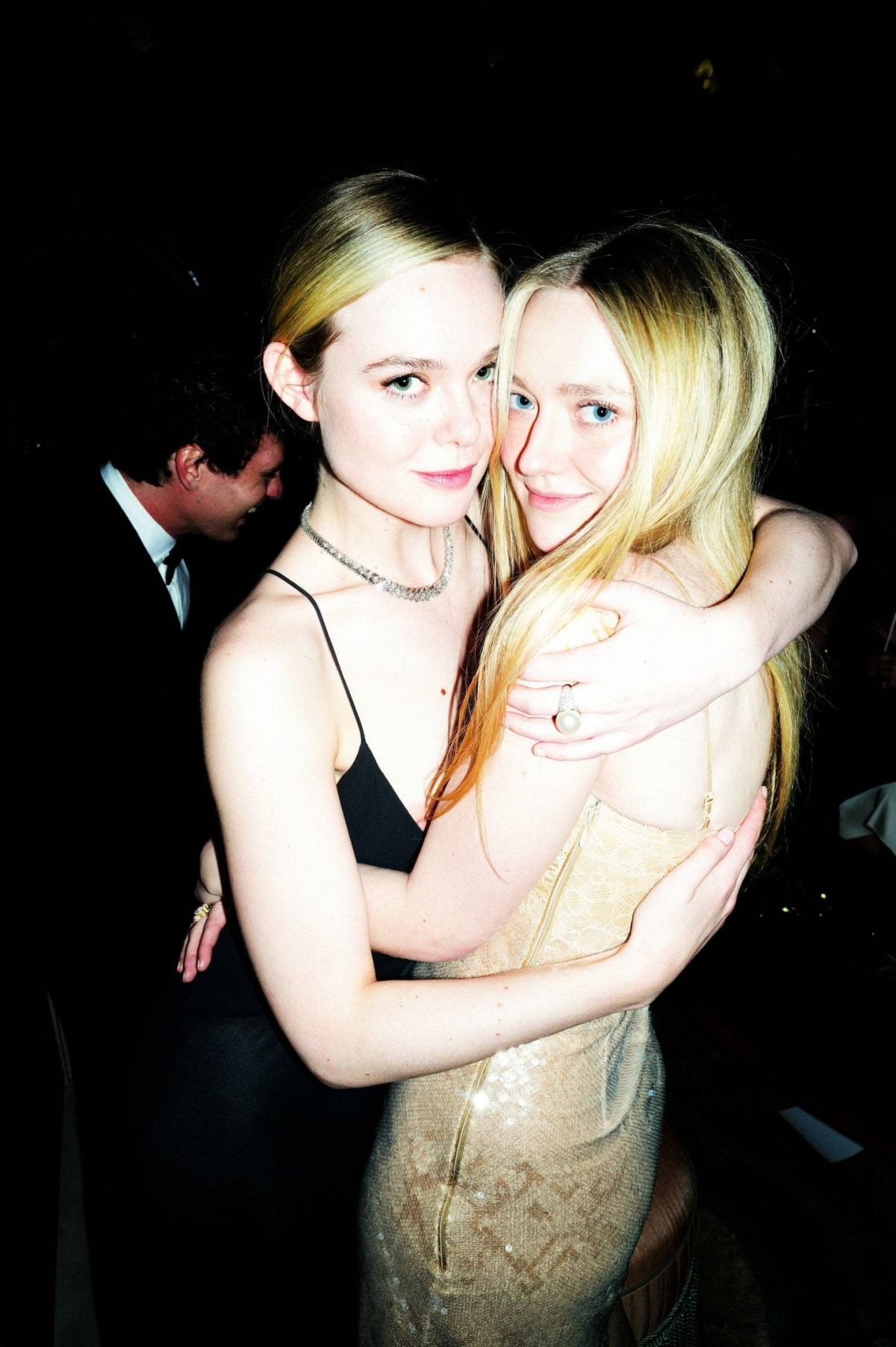 Elle and Dakota Fanning at Post-Golden Globes Party, January 2024