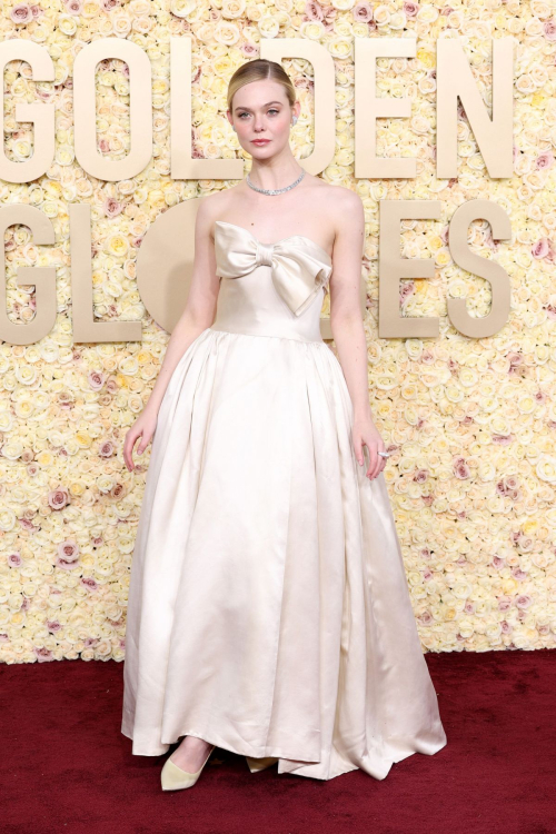 Elle Fanning at the 81st Annual Golden Globe Awards, January 2024 1