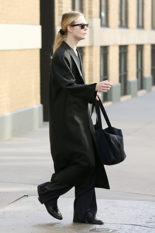 Elle Fanning Heads to Matinee Performance of Appropriate in New York, January 2024 1