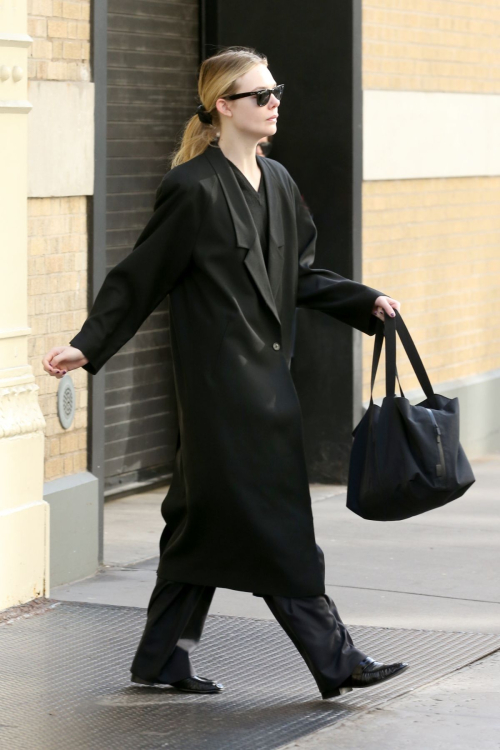 Elle Fanning Heads to Matinee Performance of Appropriate in New York, January 2024 3