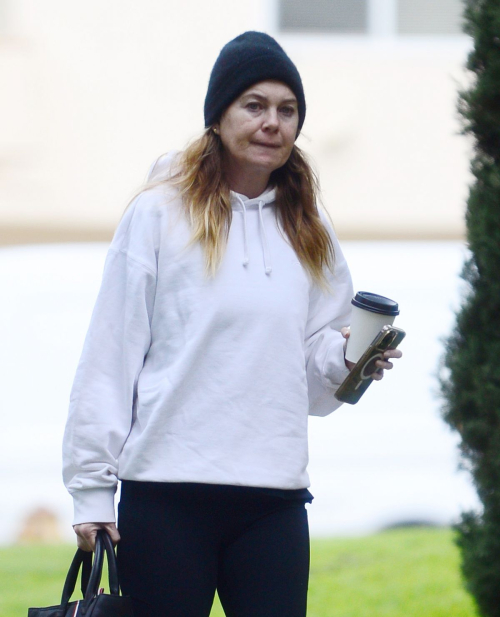 Ellen Pompeo Out for Coffee in Los Angeles, January 2024 4