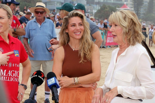 Elsa Pataky and Zara Tindall at Magic Millions Barrier Draw on the Gold Coast, January 2024 8