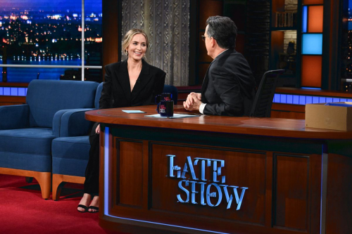 Emily Blunt at Late Show with Stephen Colbert, January 2024 1