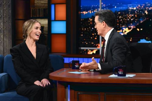 Emily Blunt at Late Show with Stephen Colbert, January 2024 2