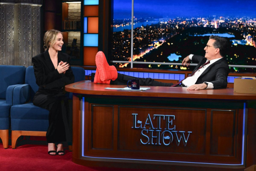 Emily Blunt at Late Show with Stephen Colbert, January 2024 3