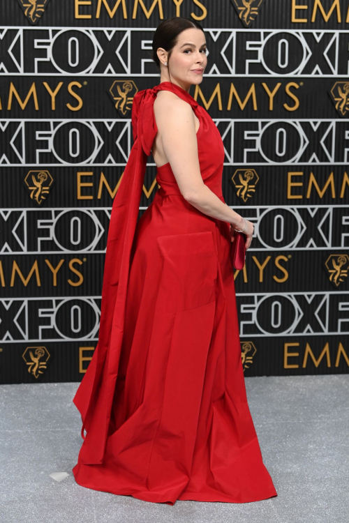 Emily Hampshire at 75th Primetime Emmy Awards in Los Angeles, January 2024