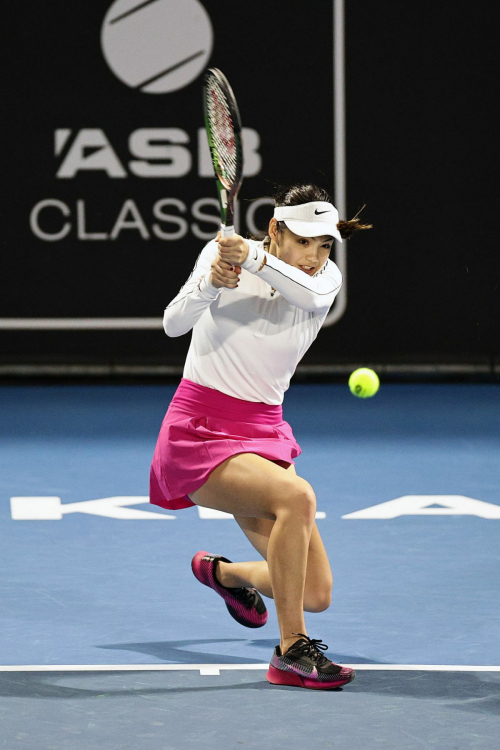 Emma Raducanu at Women's ASB Classic in Auckland, January 2024