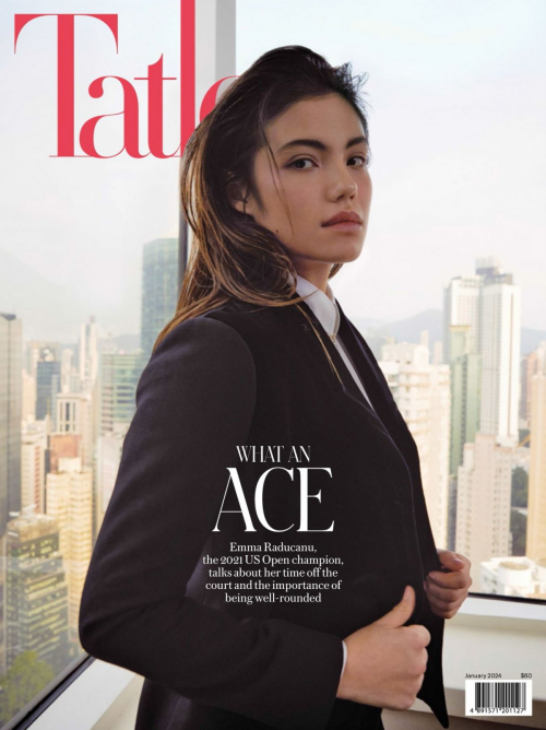 Emma Raducanu in Tatler Hong Kong, January 2024