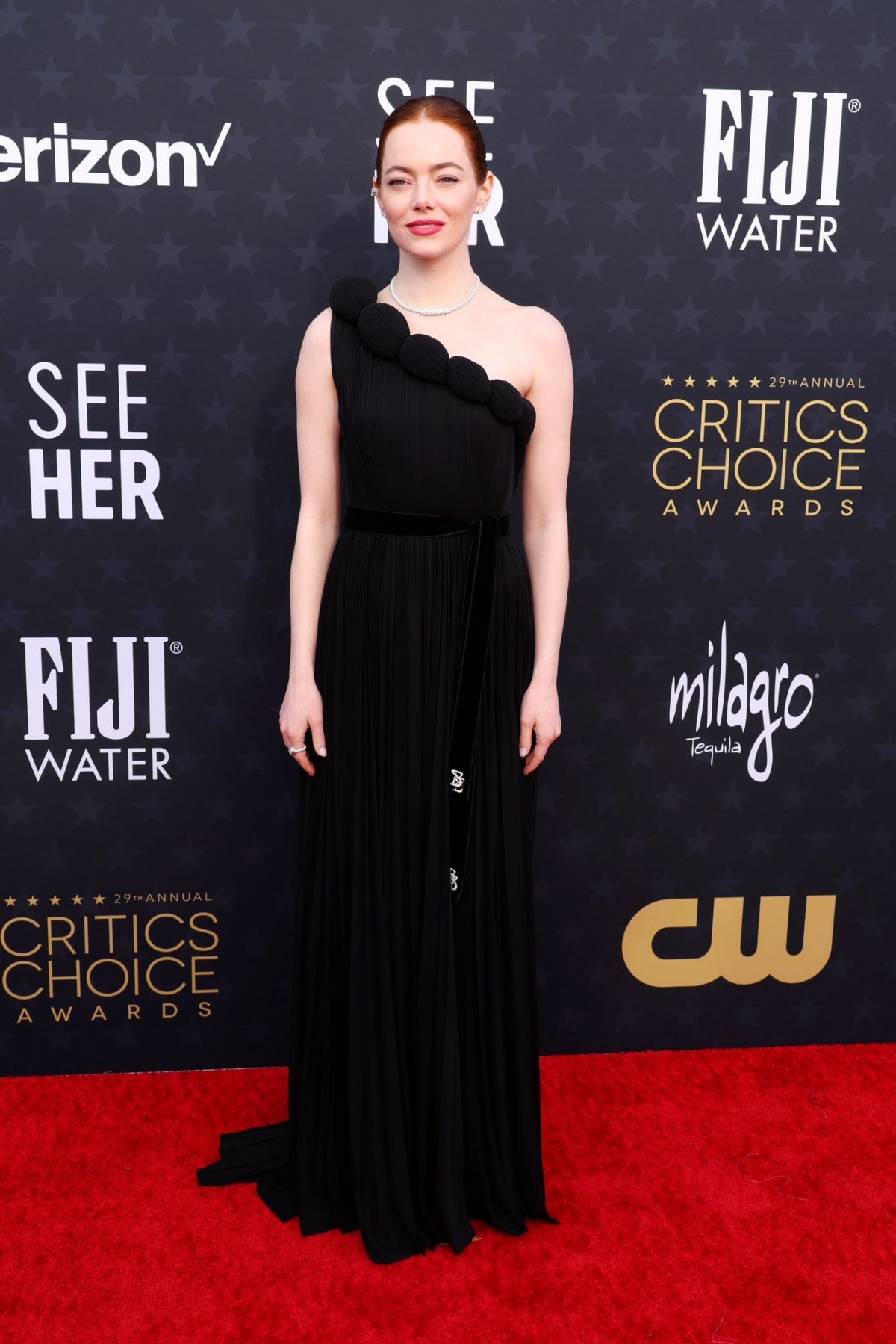 Emma Stone at 2024 Critics Choice Awards in Santa Monica, January 2024