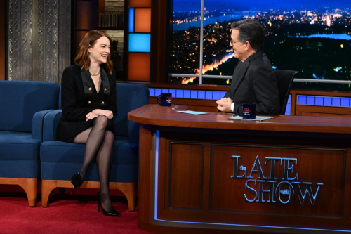 Emma Stone at Late Show with Stephen Colbert in New York, January 2024 3