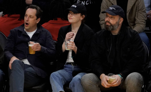 Emma Stone at Phoenix Suns vs Los Angeles Lakers Game, January 2024 4