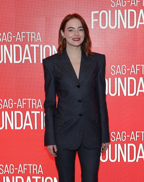 Emma Stone at SAG-AFTRA Career Conversation, New York, January 2024