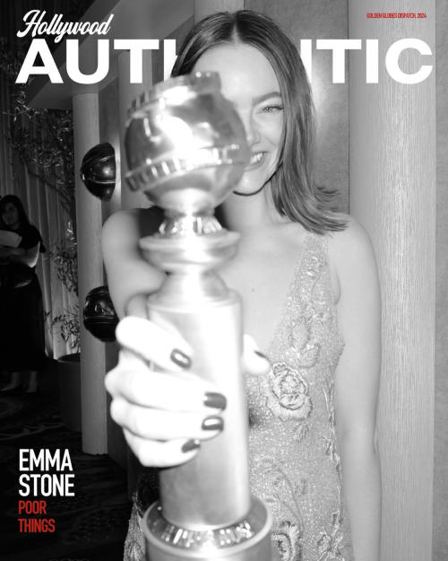 Emma Stone for Hollywood Authentic Golden Globes Dispatch, January 2024