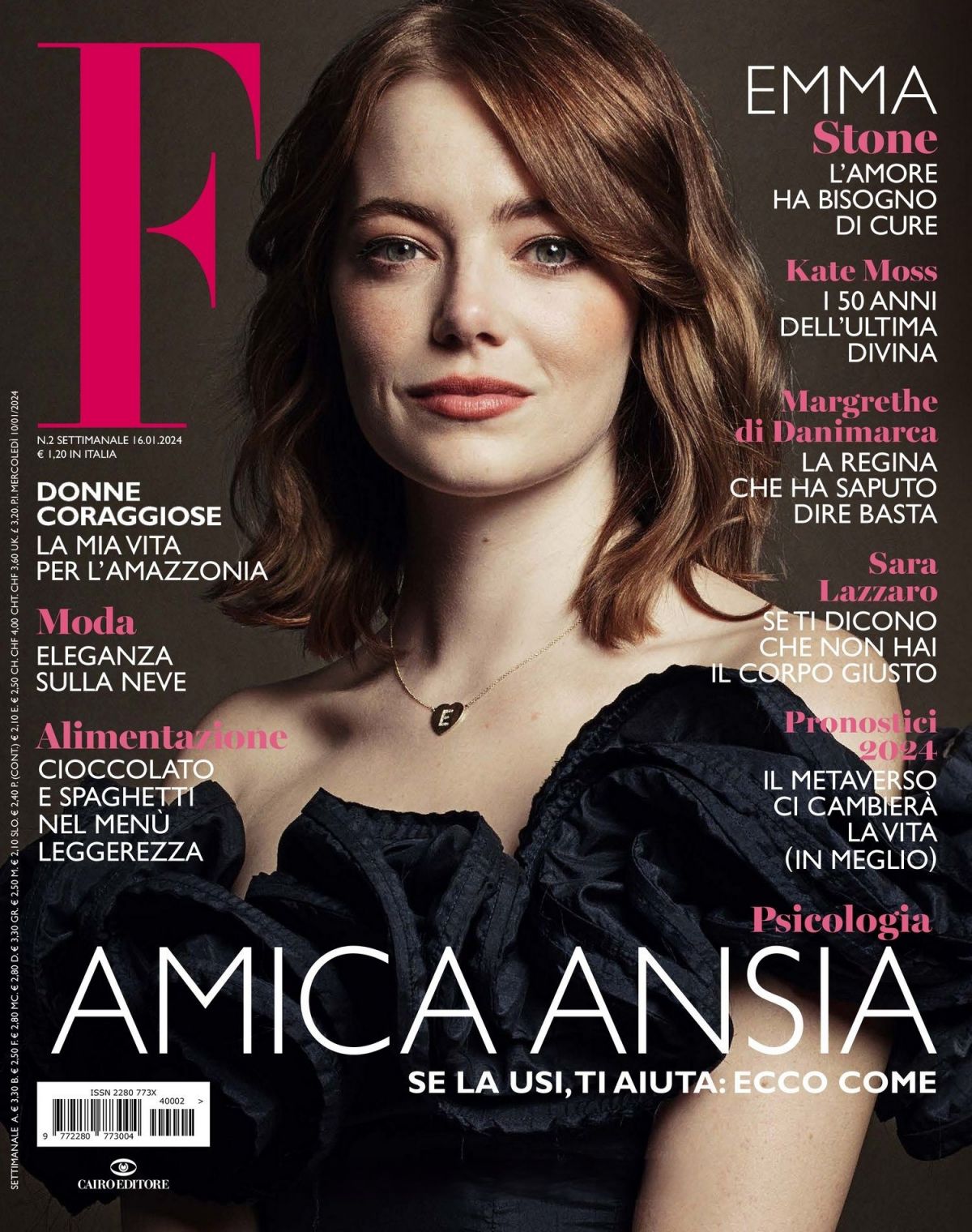 Emma Stone in F Magazine, January 2024