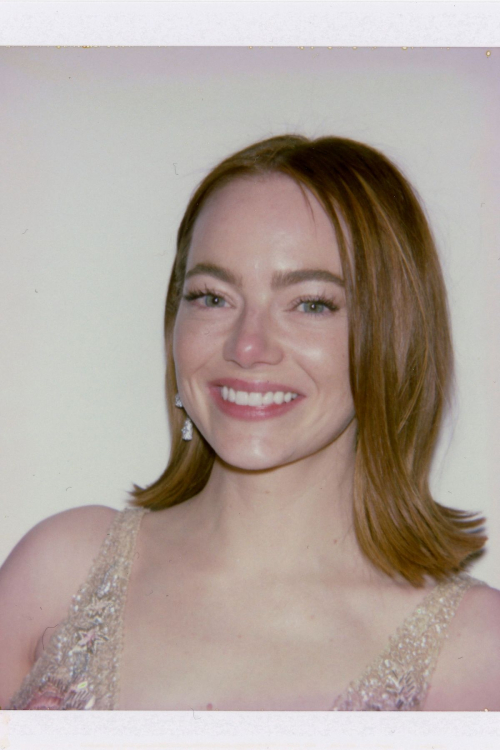 Emma Stone Polaroids for Vulture at Golden Globes, January 2024