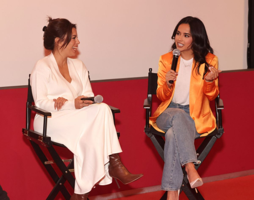 Eva Longoria and Becky G at Flamin Hot Q&A, January 2024 3