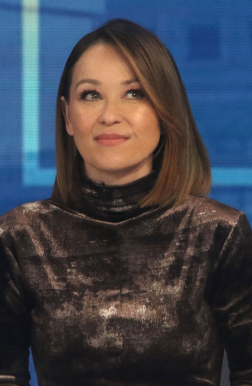 Eva Pilgrim at Good Morning America in New York, January 2024 2