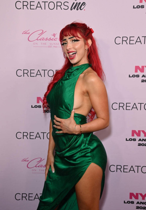 Fitness Nala at Creators Inc NYE in Los Angeles, December 2023