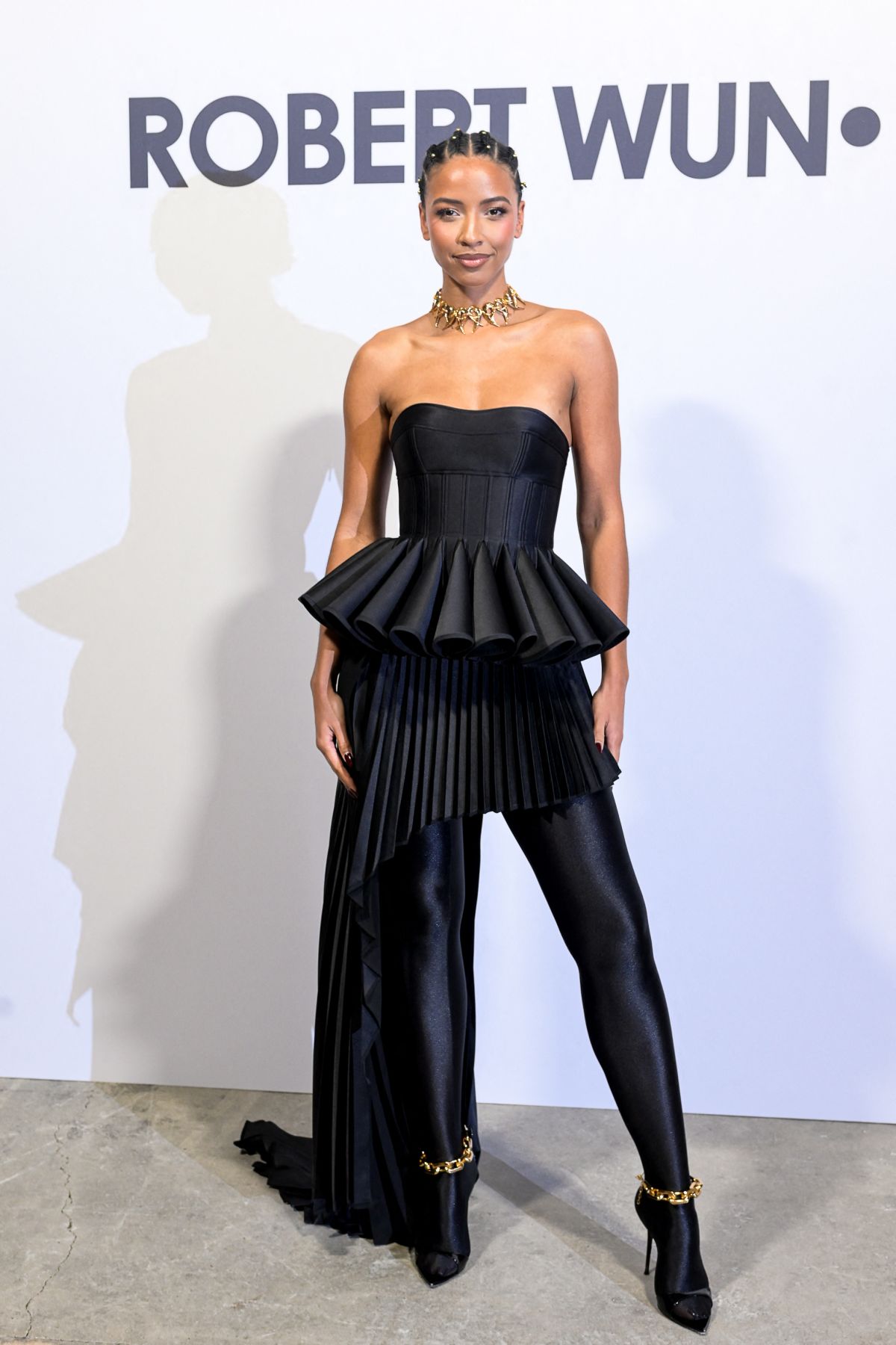 Flore Coquerel at Robert Wun Haute Couture Show, January 2024