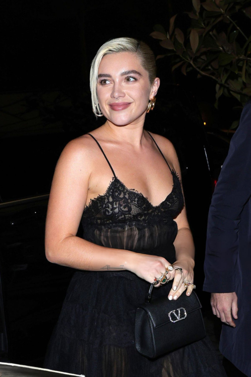 Florence Pugh at Valentino SS24 Show Afterparty in Paris, January 2024