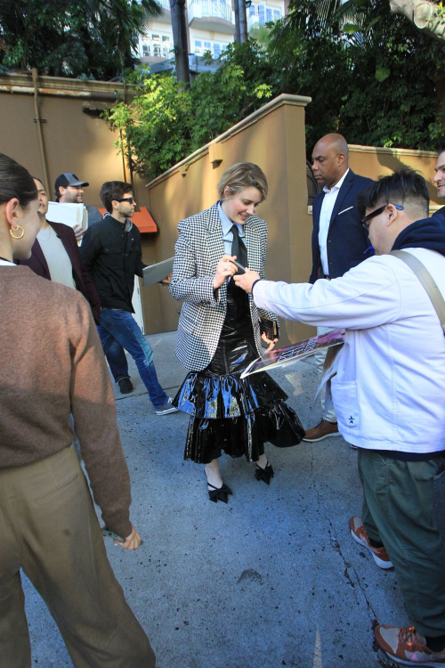 Greta Gerwig Signs Autographs at AFI Awards in Beverly Hills, January 2024 3