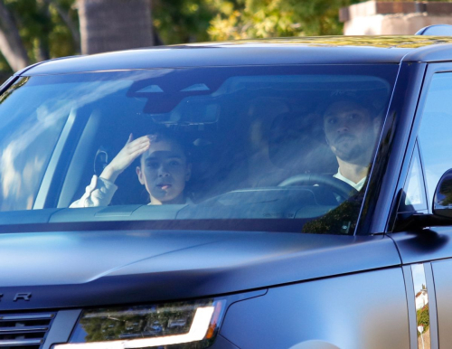 Hailee Steinfeld and Josh Allen Out in a Cat in Los Angeles, January 2024