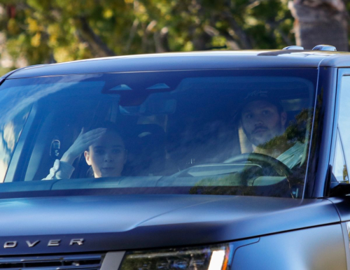 Hailee Steinfeld and Josh Allen Out in a Cat in Los Angeles, January 2024 4