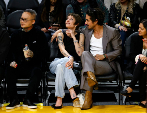 Halsey at Memphis Grizzlies vs Lakers Game in Los Angeles, January 2024 4