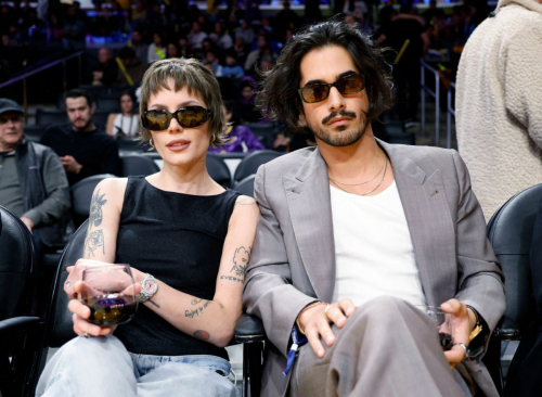 Halsey at Memphis Grizzlies vs Lakers Game in Los Angeles, January 2024 5