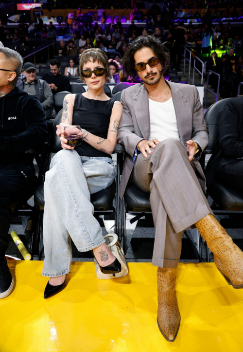 Halsey at Memphis Grizzlies vs Lakers Game in Los Angeles, January 2024 6