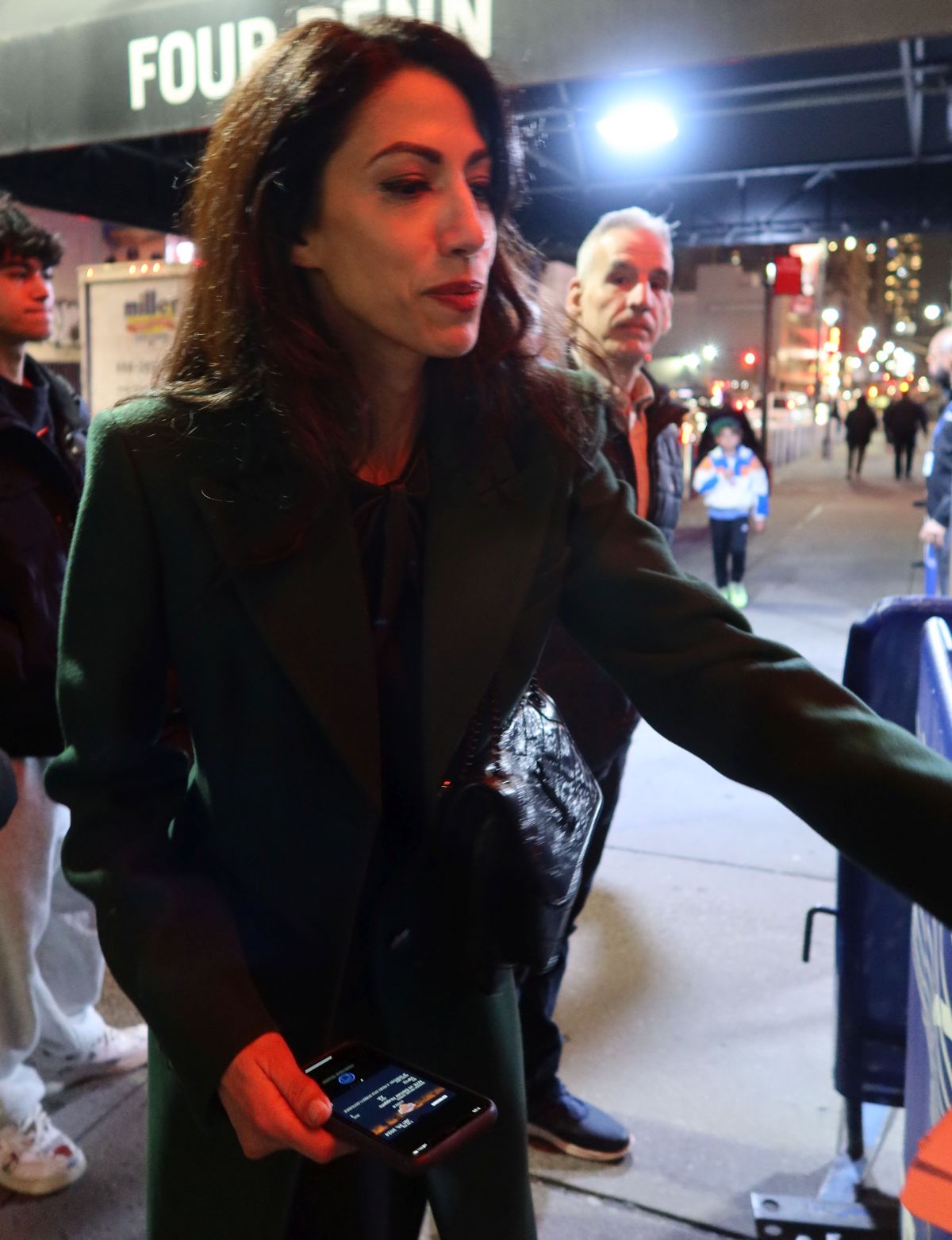 Huma Abedin with Fans at Madison Square Garden, New York, January 2024