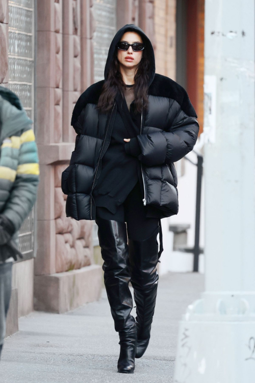 Irina Shayk Out and About in West Village in New York, January 2024