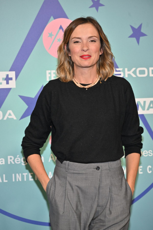 Isabelle Ithurburu at 27th Alpe d'Huez Film Festival Opening Ceremony, January 2024