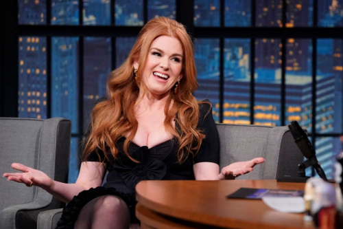 Isla Fisher at Late Night with Seth Meyers, January 2024