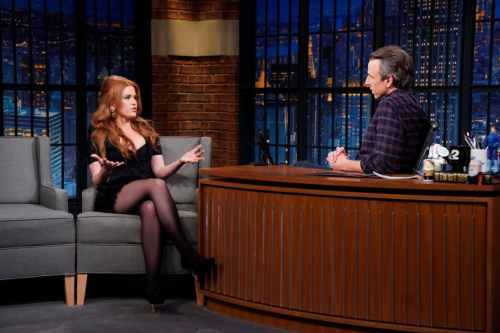 Isla Fisher at Late Night with Seth Meyers, January 2024 5