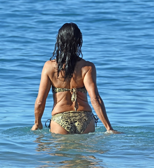 Jenny Powell in Bikini at a Beach in Spain, January 2024 2